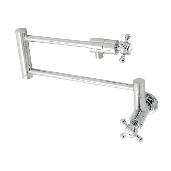 Kingston Brass KS4101BX Metropolitan Wall Mount Pot Filler, Polished Chrome KS4101BX - main